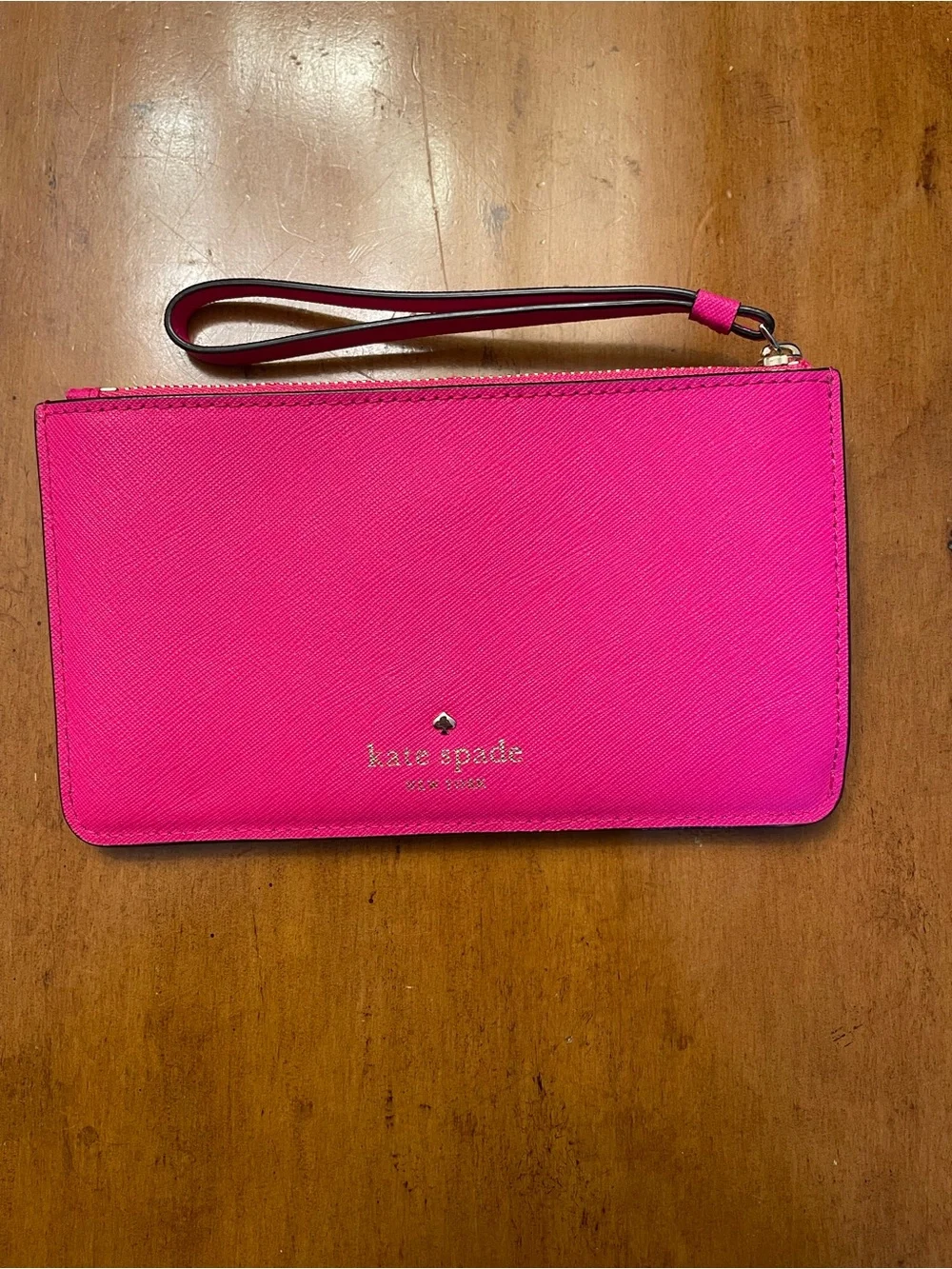 Kate Spade Hot Pink Wristlet Clutch - Structured Women’s Bag-NWOT